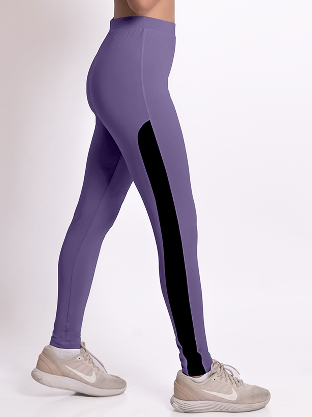 

Mehrang Women Slim-Fit Ankle-Length Activewear Tights, Lavender