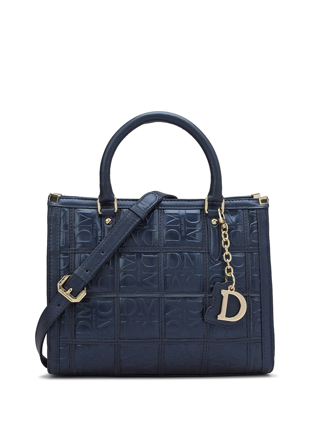 

Da Milano Leather Shopper Handheld Bag, Blue