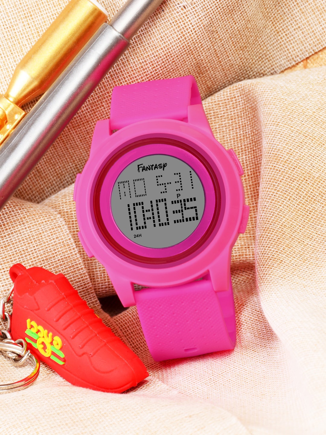 

Fantasy World Kids Dial & Straps Digital Multi Function Watch FW24-Sport-006-PK, Pink