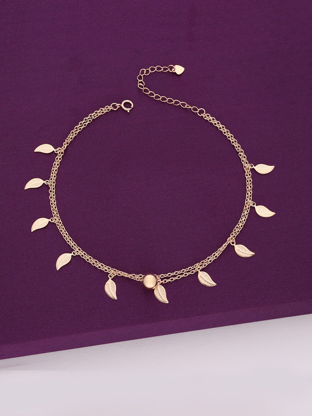 

KAI JEWEL womens Plated Anklet, Rose gold