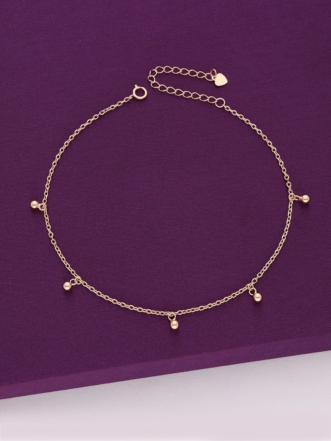 

KAI JEWEL Rose Gold-Plated Anklet