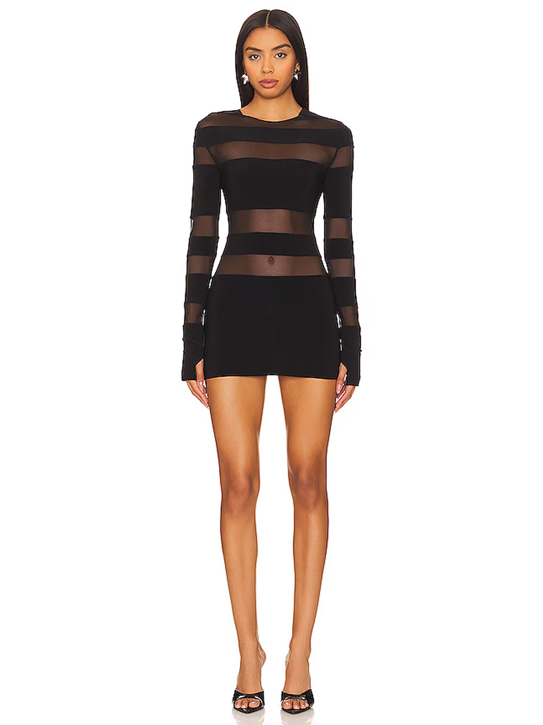 

LULU & SKY Bodycon Mini Dress, Black