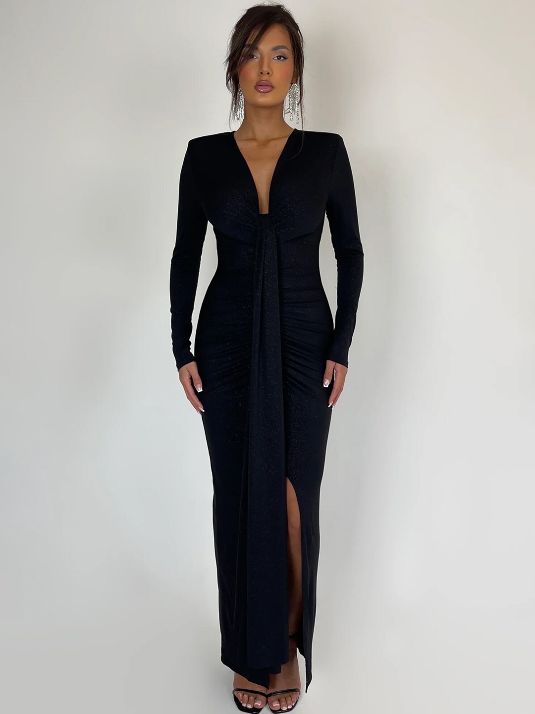 

LULU & SKY Maxi Dress, Black