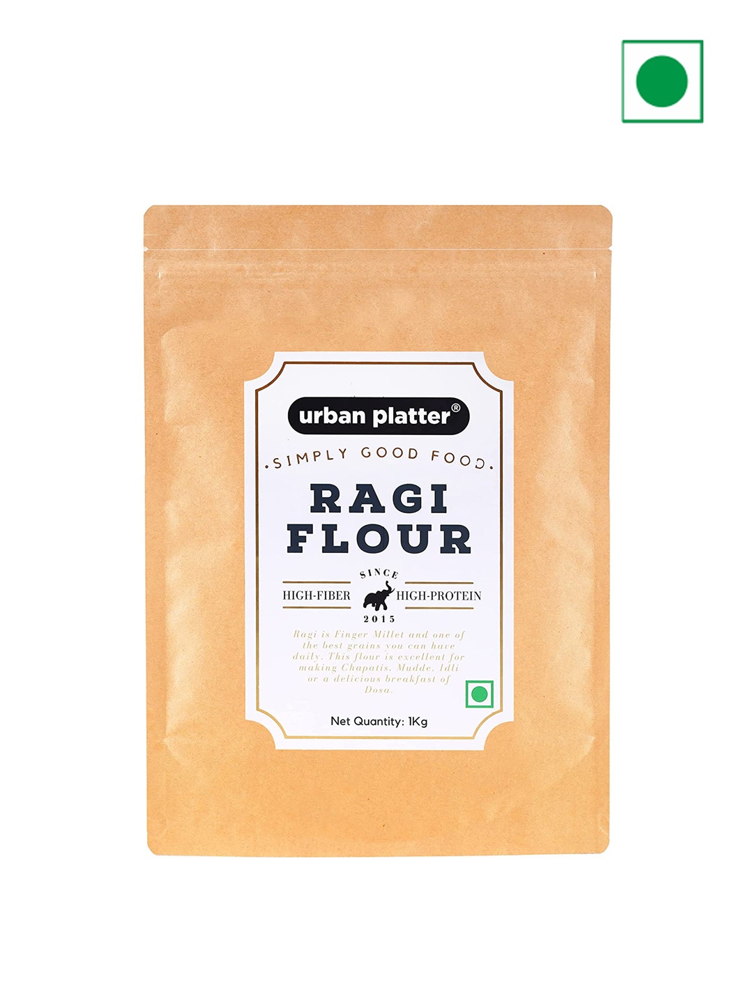 

URBAN PLATTER Ragi Flour 1 kg, Multi