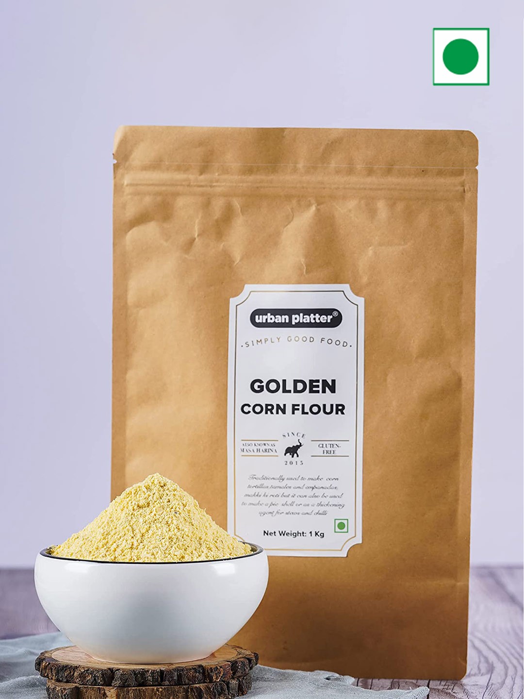 

URBAN PLATTER Golden Corn Flour 1 kg, Beige