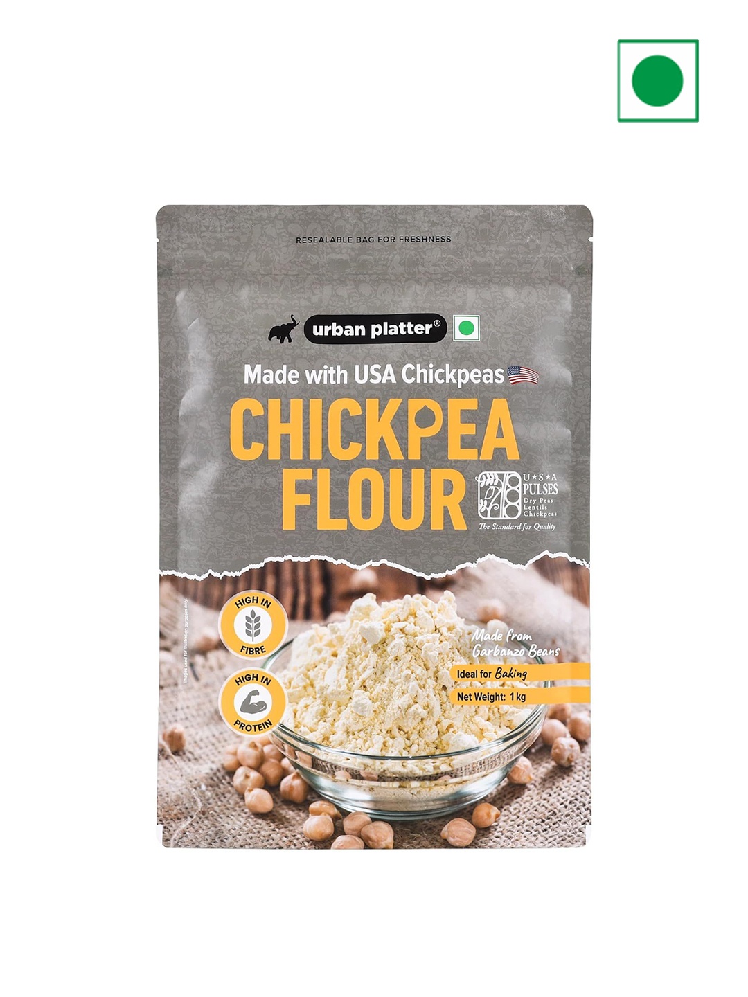 

URBAN PLATTER USA Chickpeas Flour 1 kg, Beige