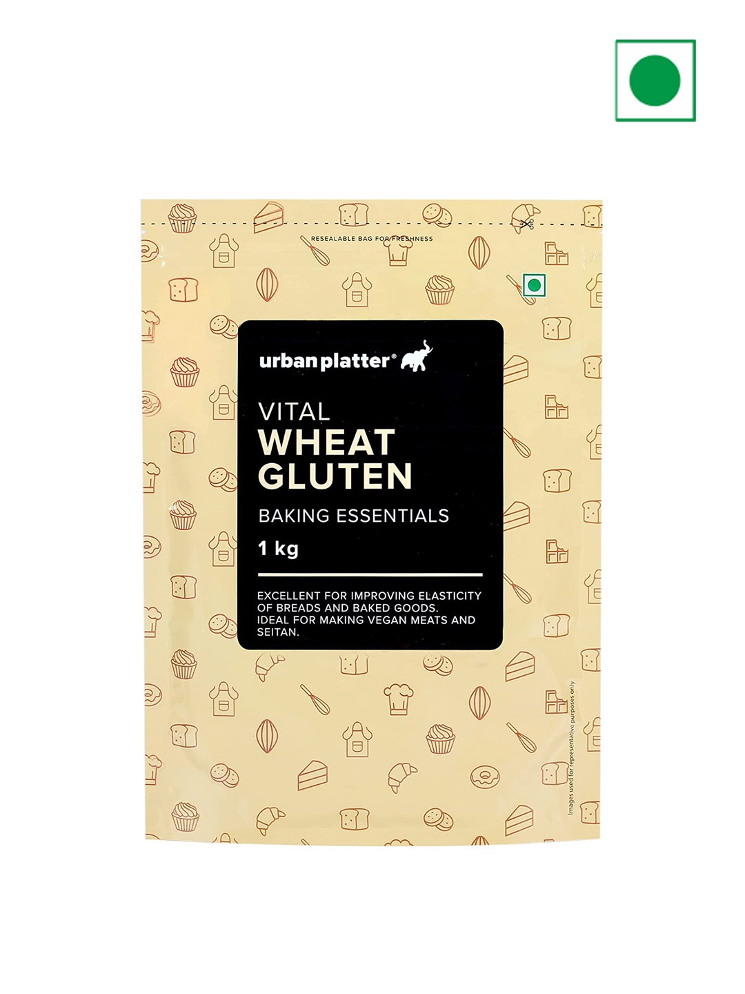 

URBAN PLATTER Vital Wheat Gluten 1 kg, Beige