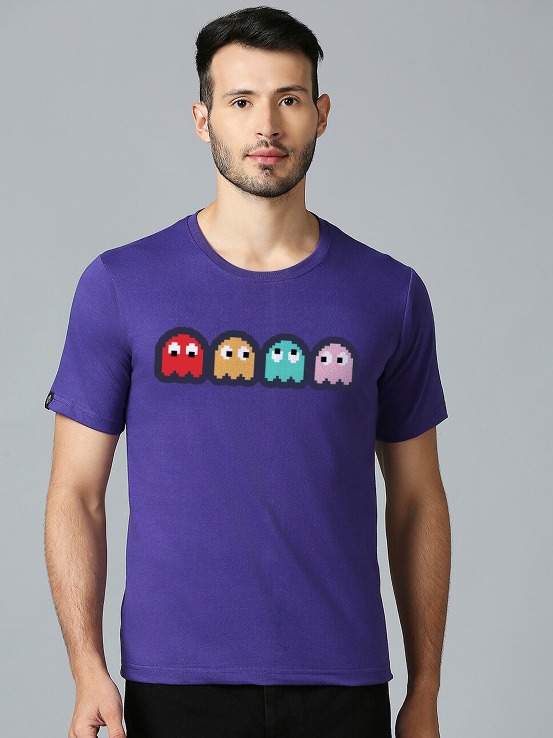 

MOD ECRU Unisex Graphic Printed Round Neck T-shirt, Blue
