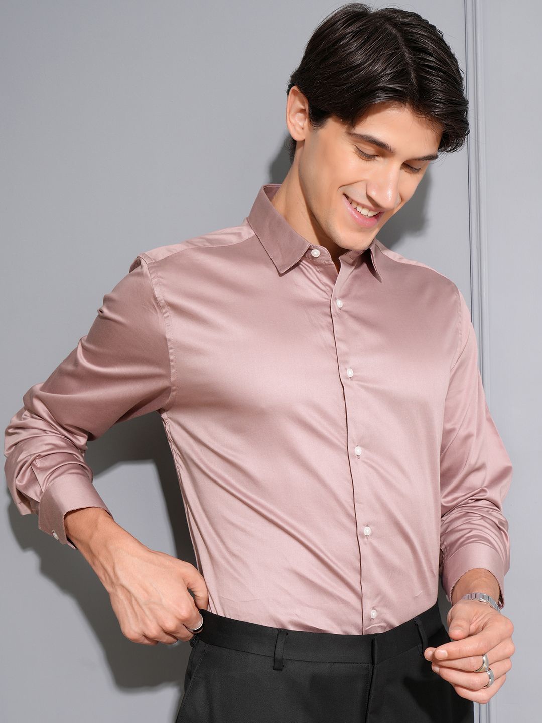 

LOCOMOTIVE Premium Satin Shirt, Pink