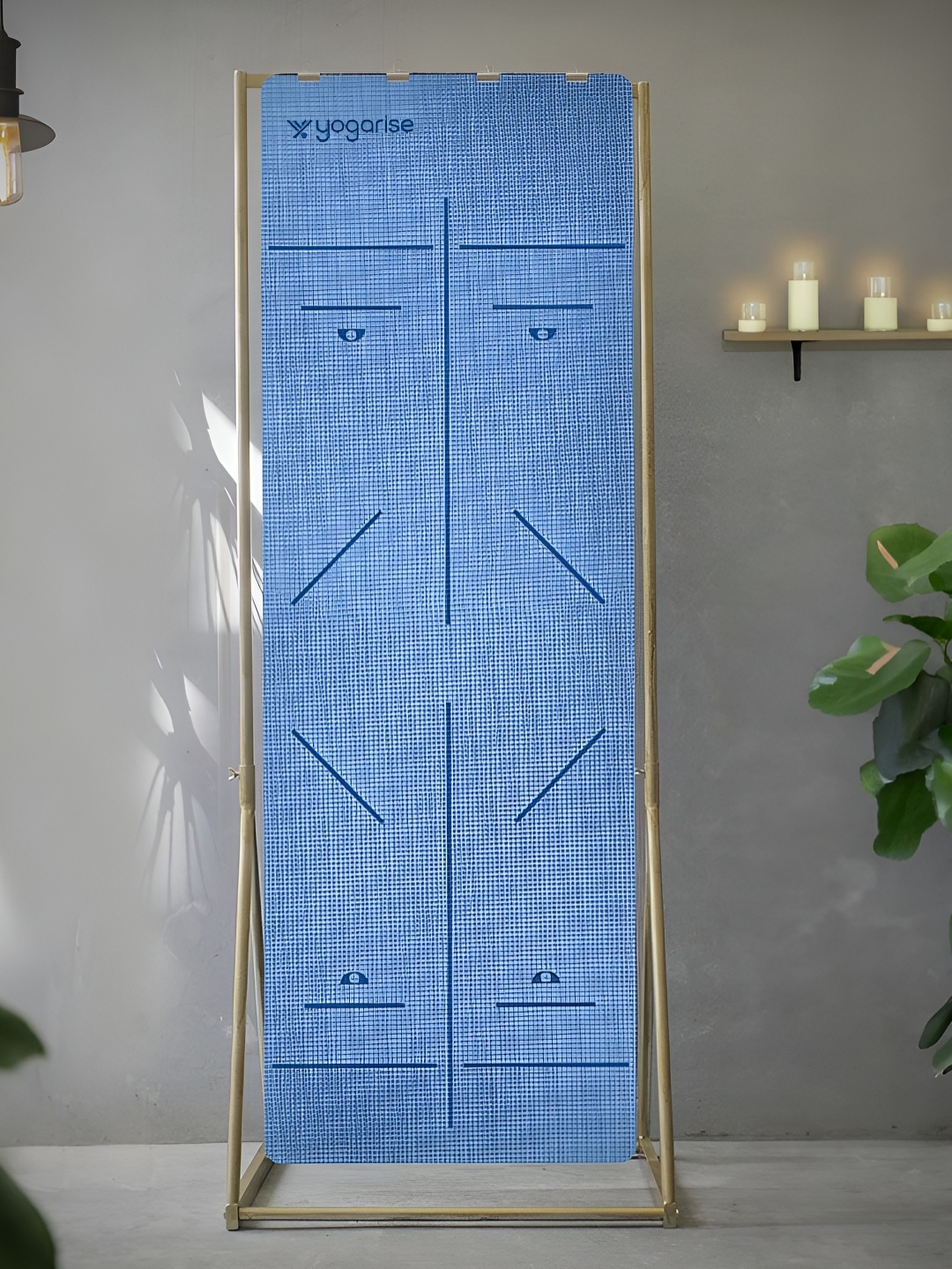 

Yogarise Rectangular Anti-Skid Yoga Mat, Blue