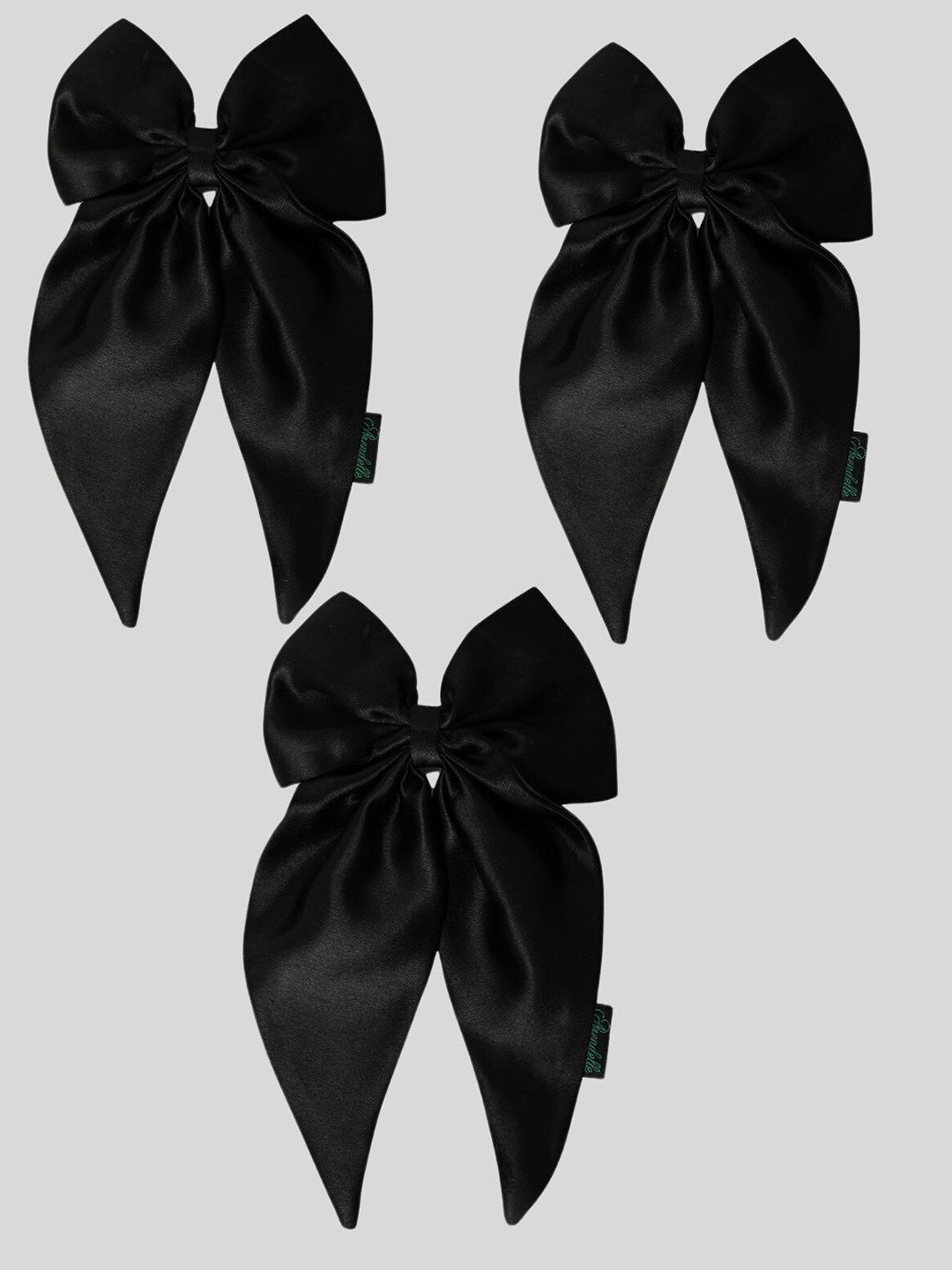 

Arendelle Women Set Of 3 Alligator Hair Clip, Black