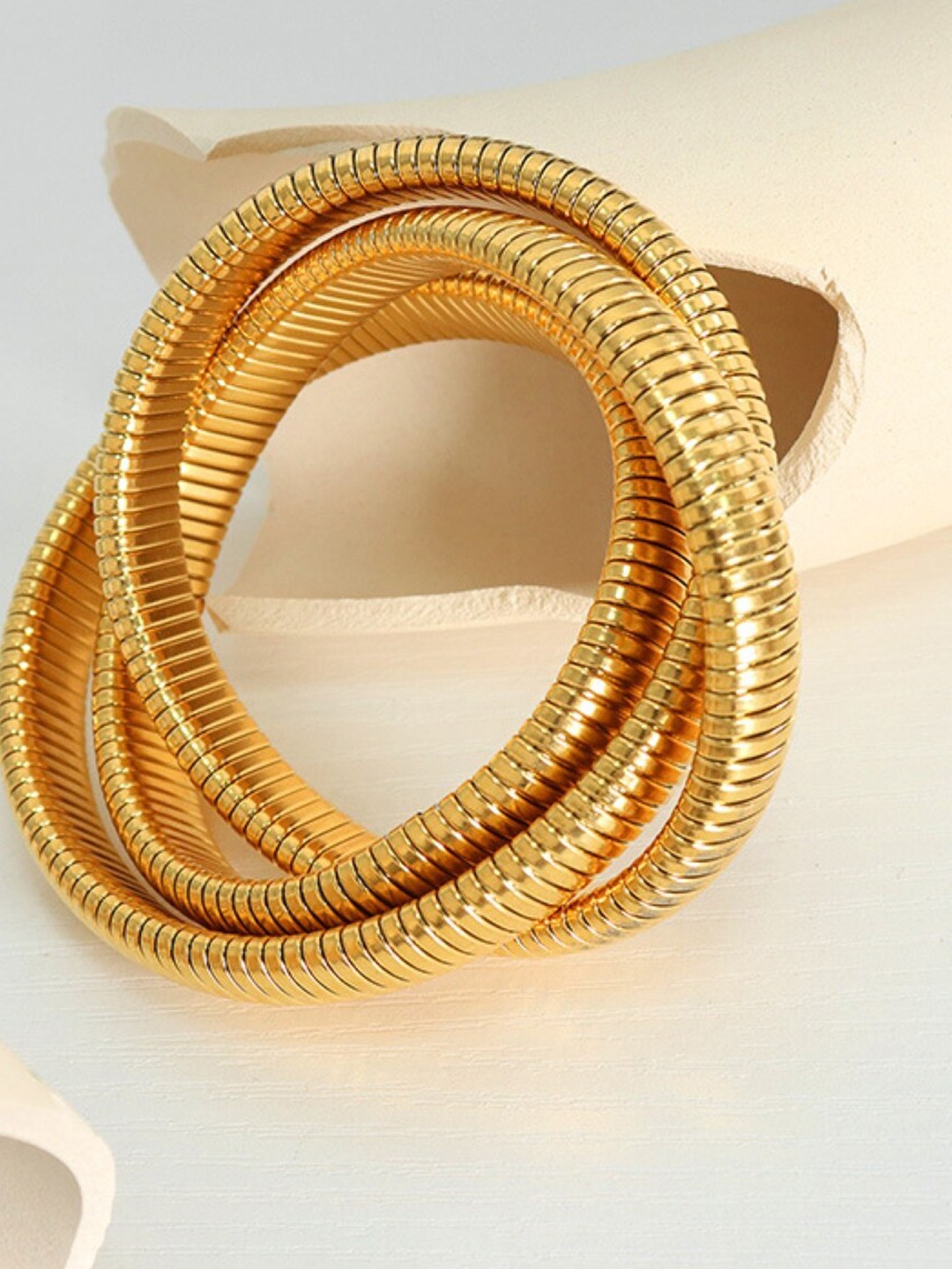 

EL REGALO Women Gold-Plated Multistrand Bracelet