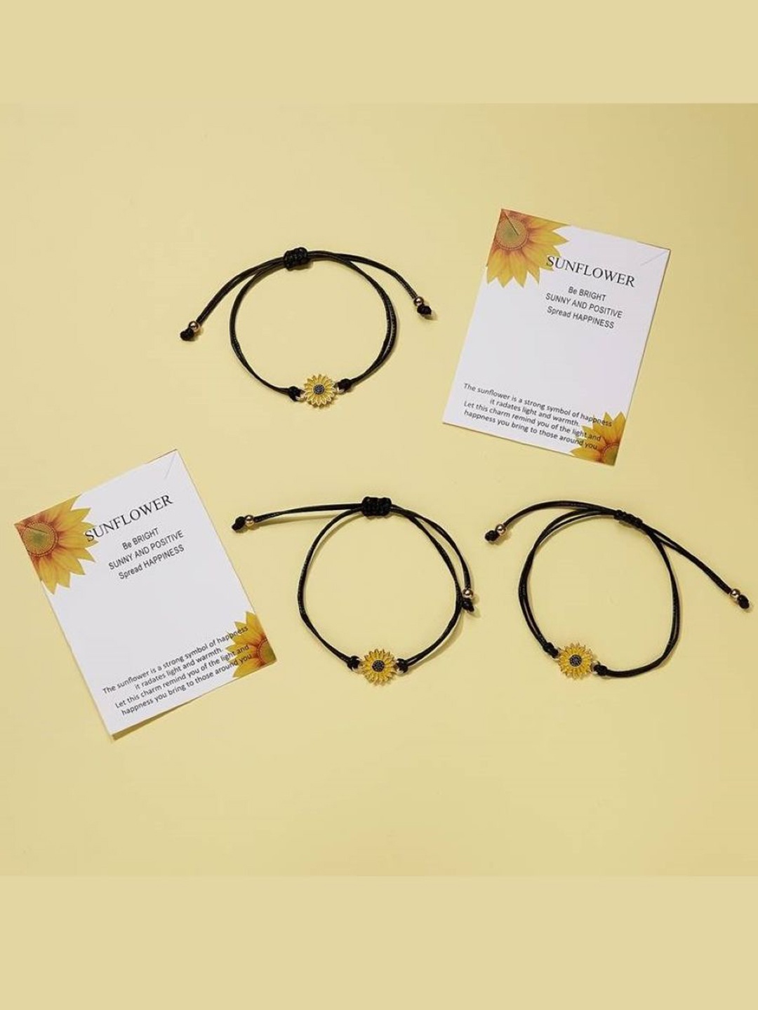 

EL REGALO Women Pack Of 2 Wraparound Bracelet, Black