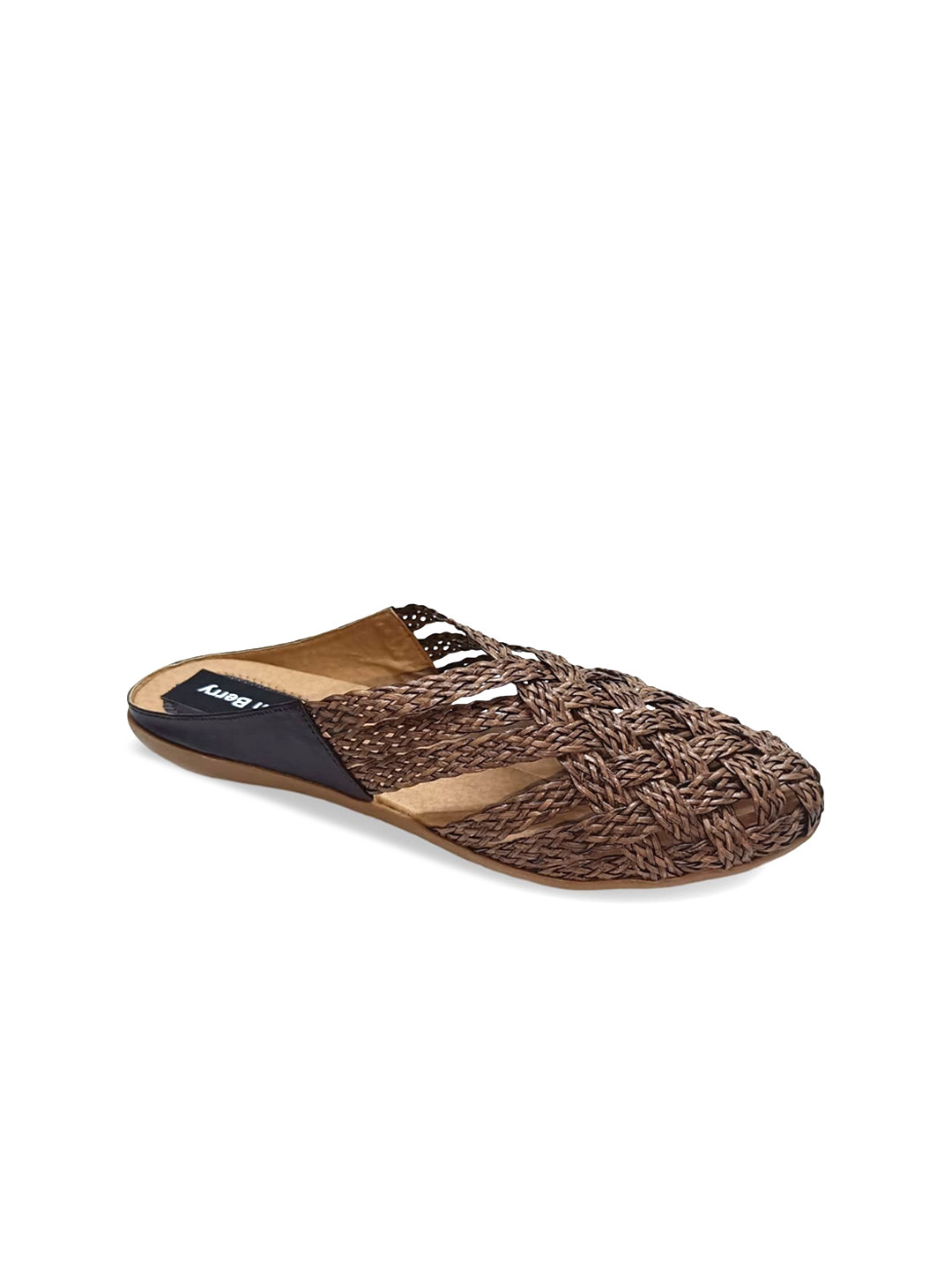 

WOMENS BERRY Women Textured Mules, Brown