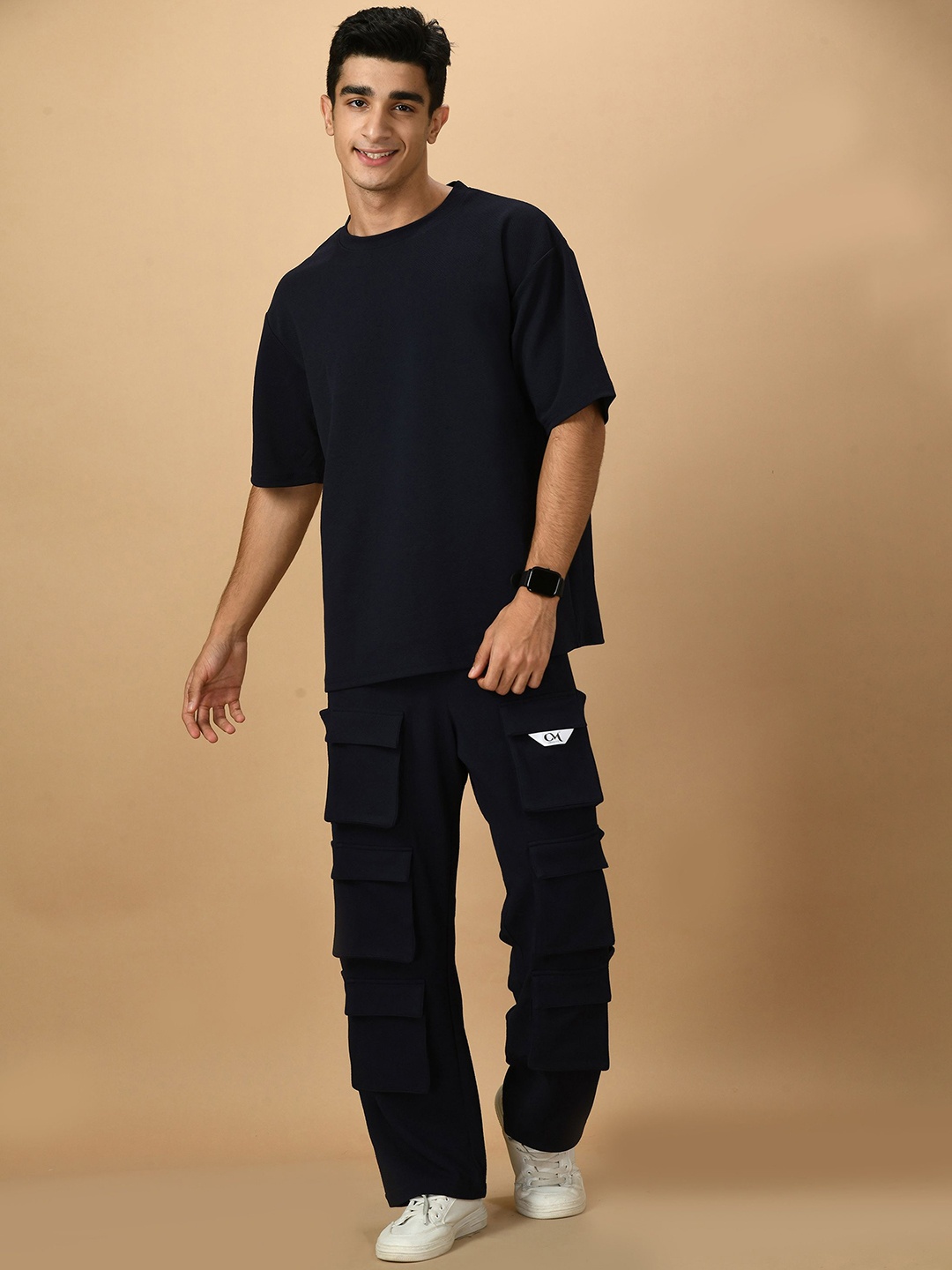 

OFFMINT T-shirt With Trousers Co-Ords, Blue