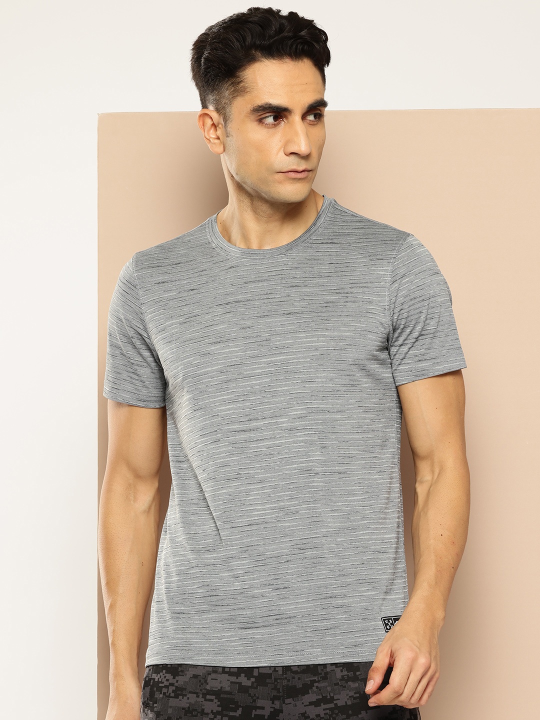 

Alcis Men Anti-Statix & Drytech+ Slim Fit Sports T-shirt, Grey