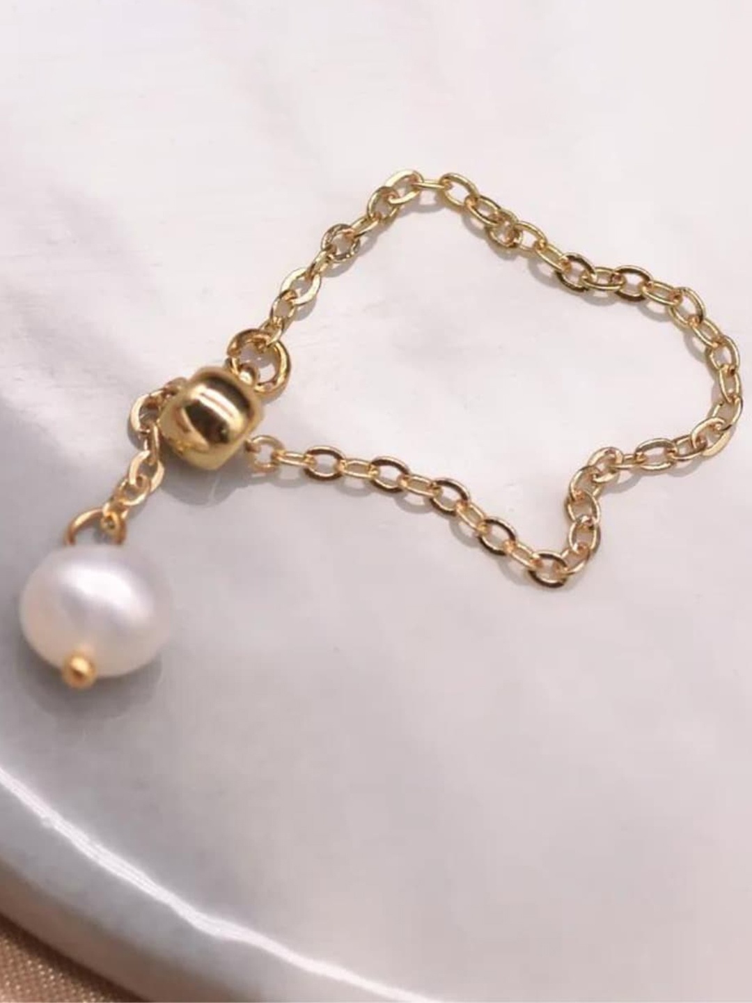 

CHOKORE Women Gold-Plated Freshwater Ring