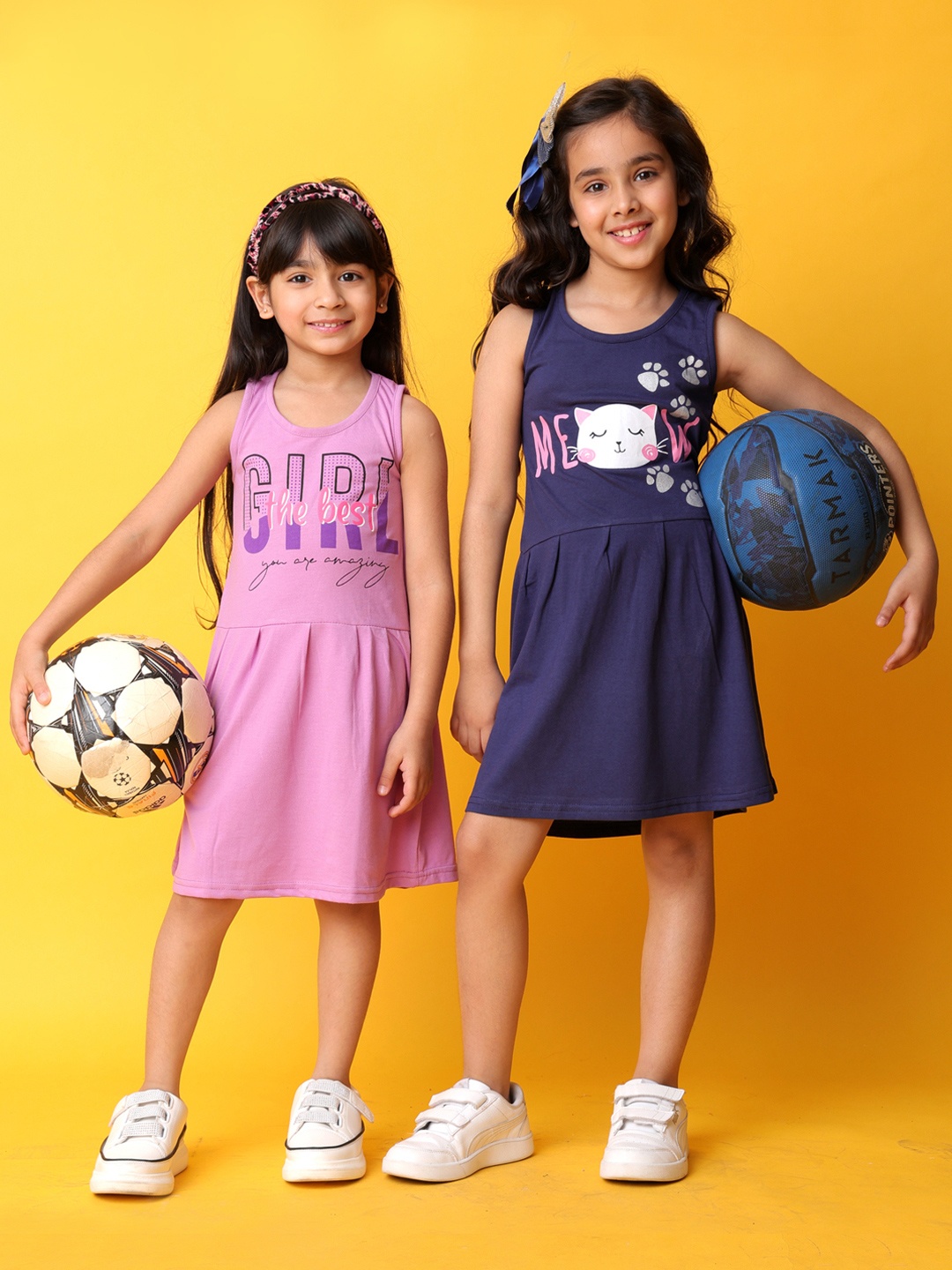 

KUCHIPOO Print Fit & Flare Dress, Navy blue