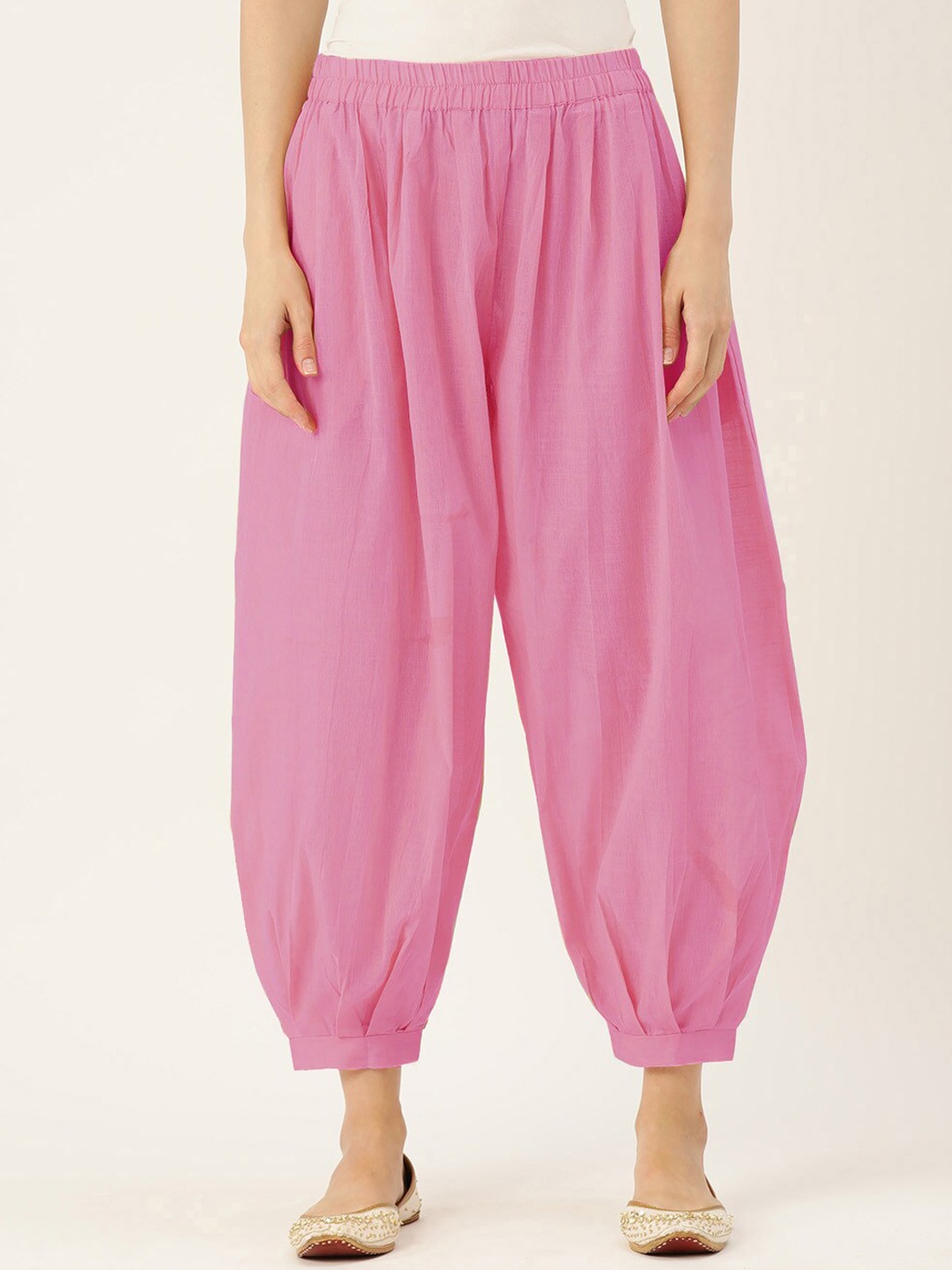 

Molcha Women Plus Size Pure Cotton Salwar, Pink
