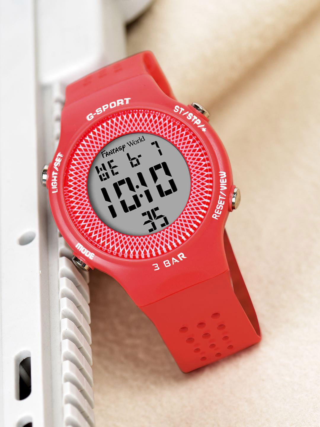 

Fantasy World Kids Dial & Straps Digital Multi Function Watch FW24-Sport-026-RD, Red