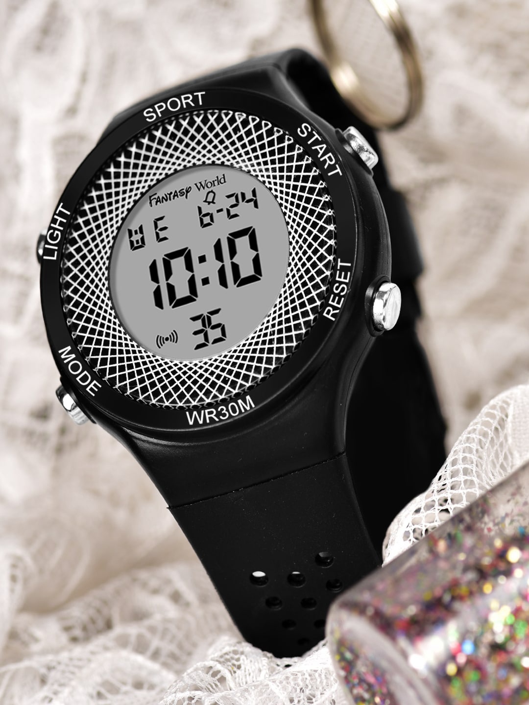 

Fantasy World Kids Printed Dial & Bracelet Style Straps Analogue Multi Function Watch, Black