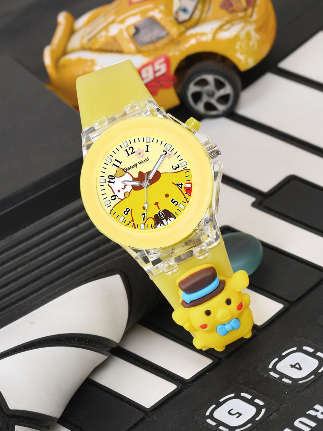 

Fantasy World Kids Dial & Bracelet Style Straps Analogue Watch FW24-DOLL-YL, Yellow