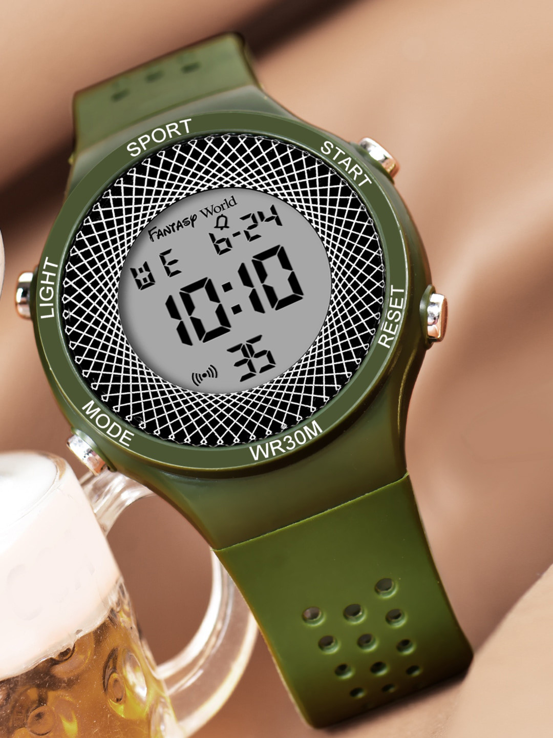 

Fantasy World Kids Dial & Straps Analogue Multi Function Watch FW24-Sport-026-GR, Green