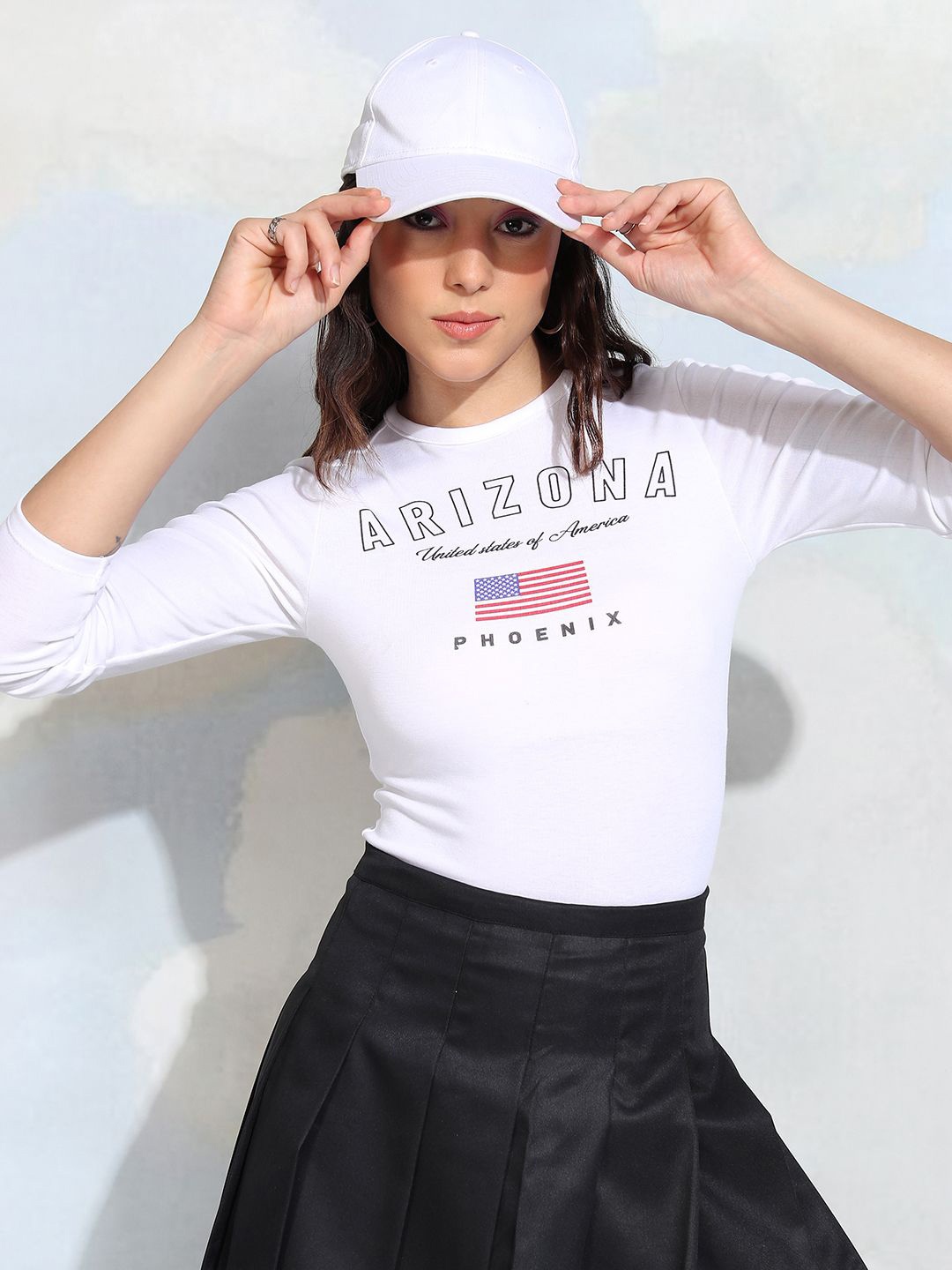 

Street By Tokyo Talkies Typography Print Round Neck Top, White
