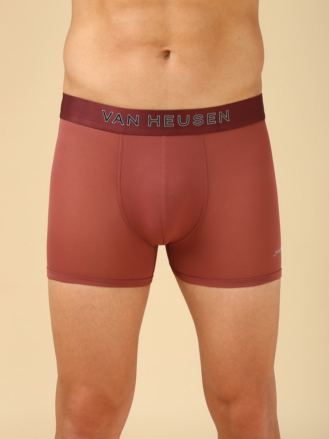 

Van Heusen Men Swift Dry & High Stretch Mesh Trunk- IHITRAWG40047, Brown