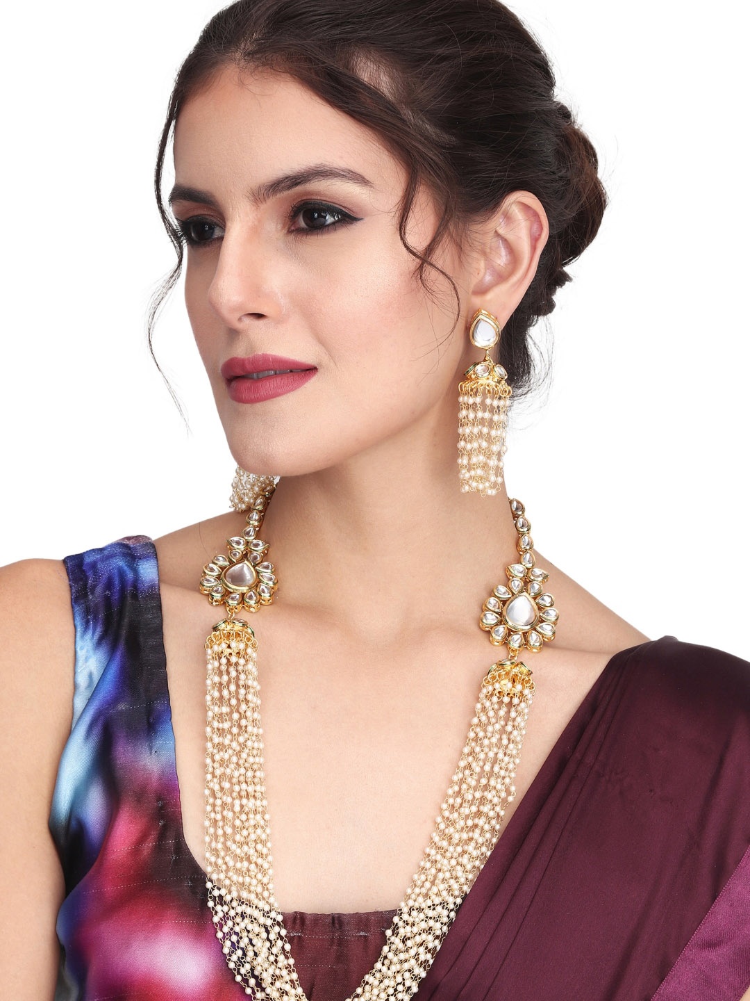 Anvik Gold-Plated Glass beaded Jewellery Set