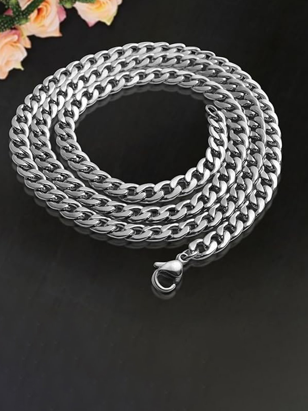 

MEENAZ Unisex Silver-Plated Chain