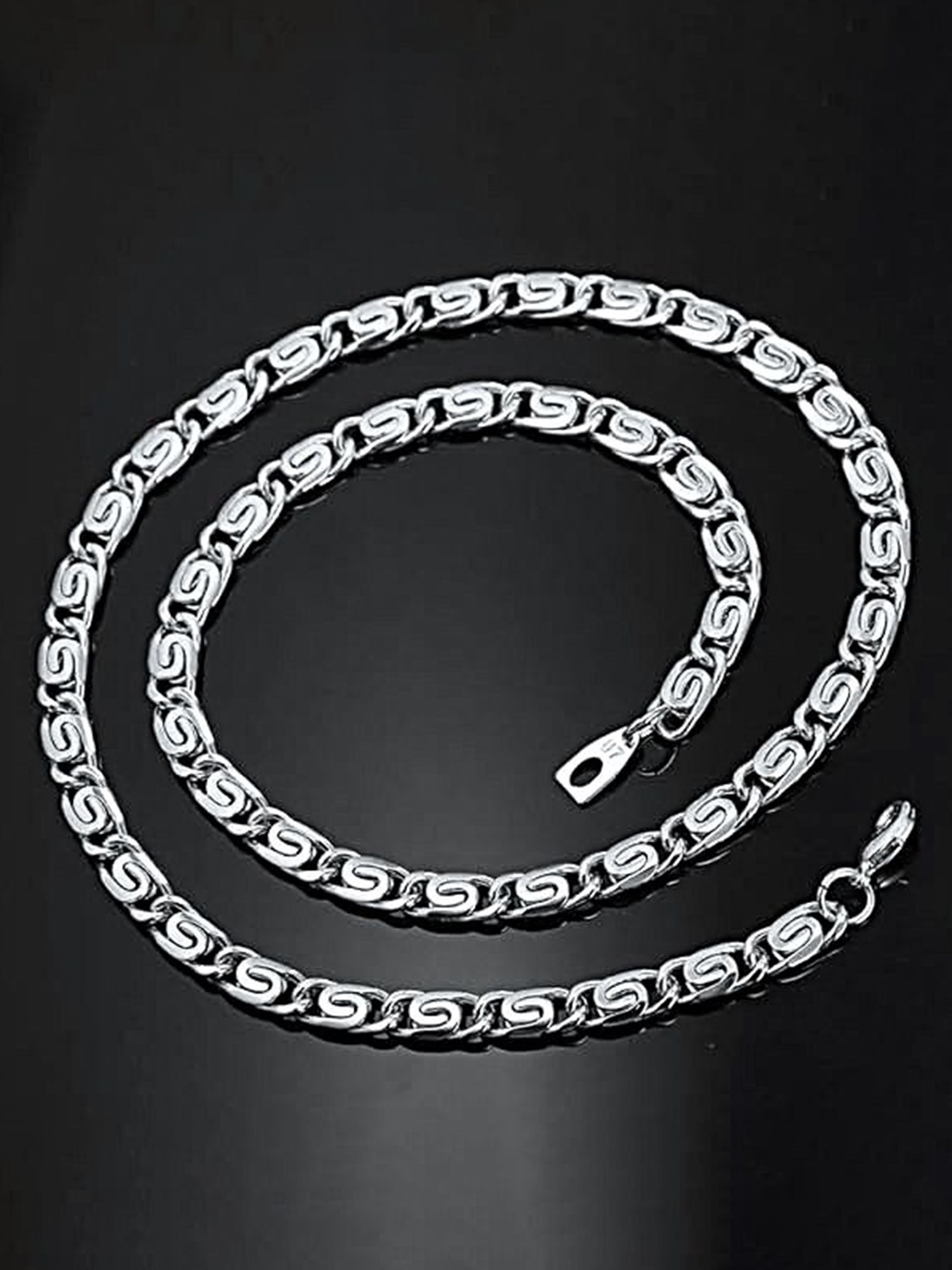 

MEENAZ Unisex Silver-Plated Chain