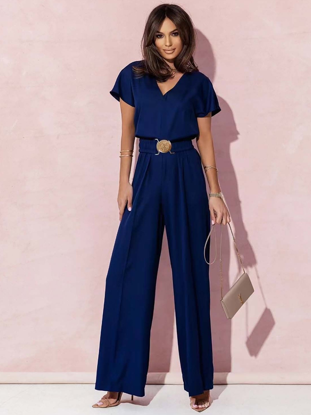 

StyleCast Basic Jumpsuit, Navy blue