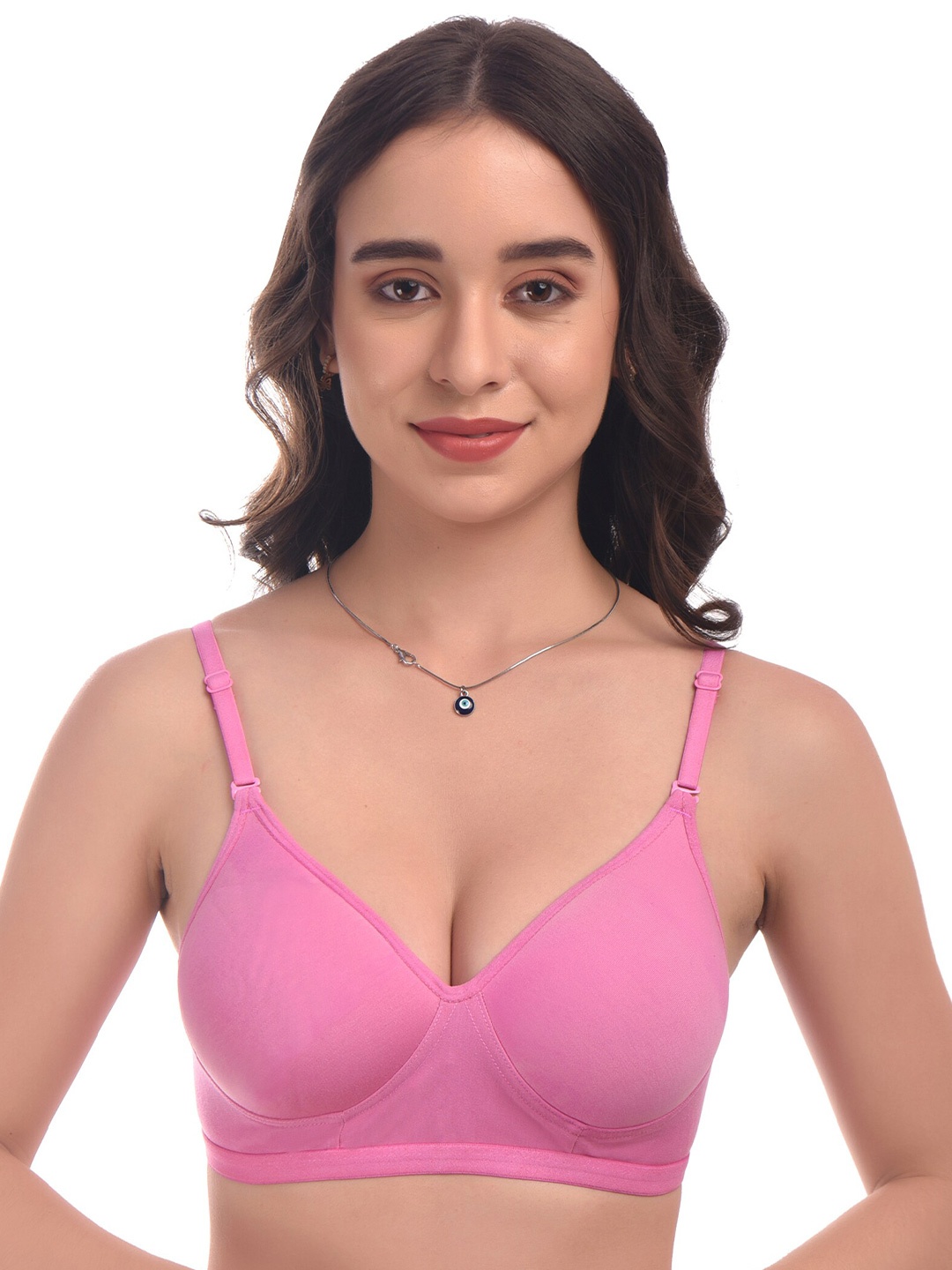 

elina Medium Coverage Heavily Padded T-shirt Bra With Anti Microbial, Pink