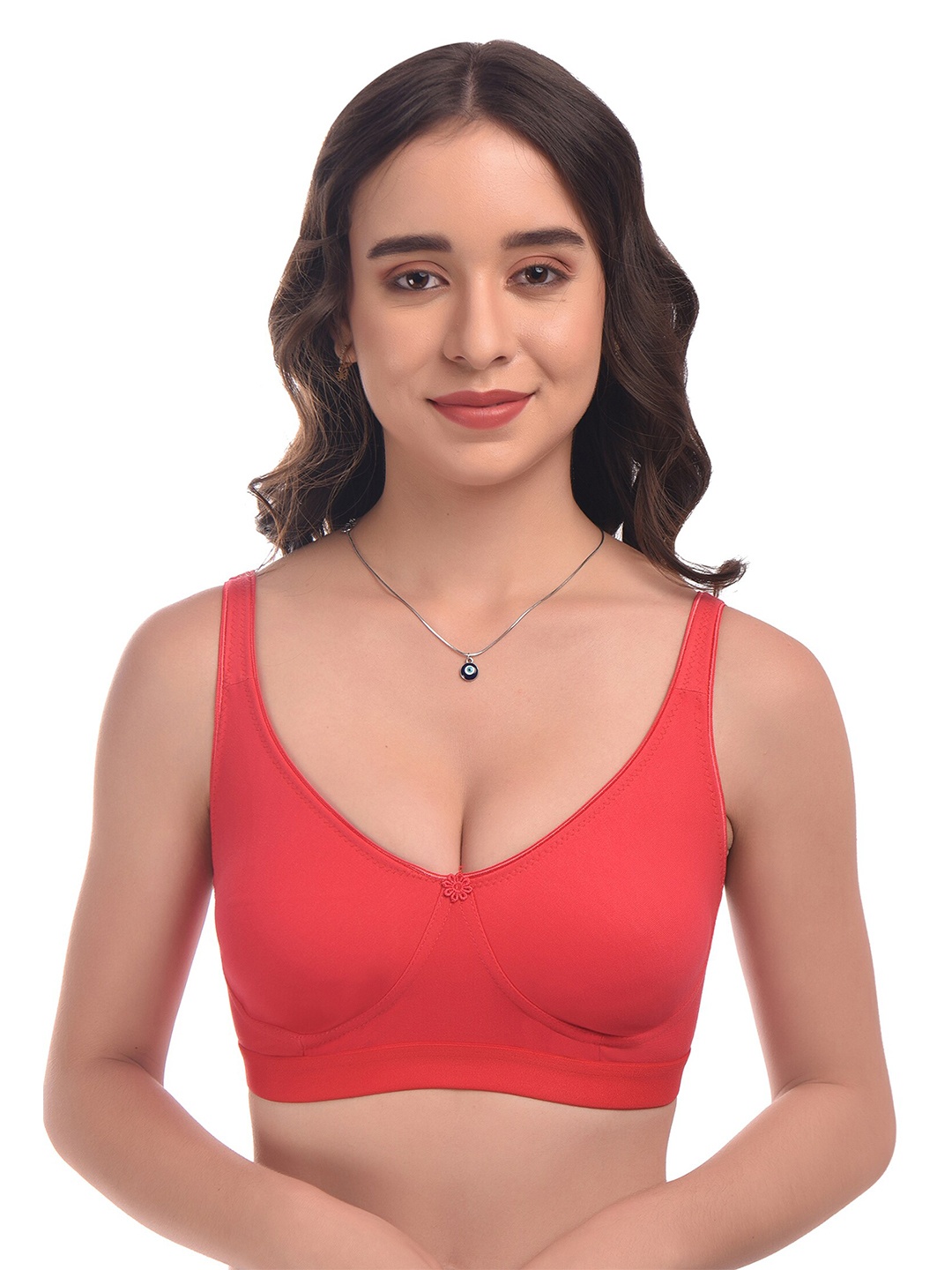 

elina Women Full Coverage Minimizer Bra, Red