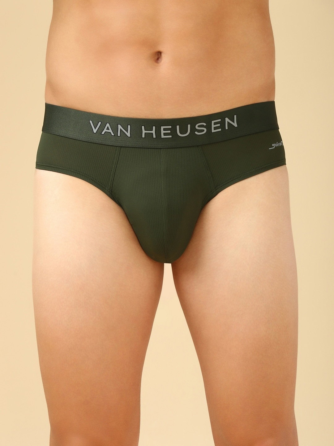 

Van Heusen Printed Basic Briefs, Olive