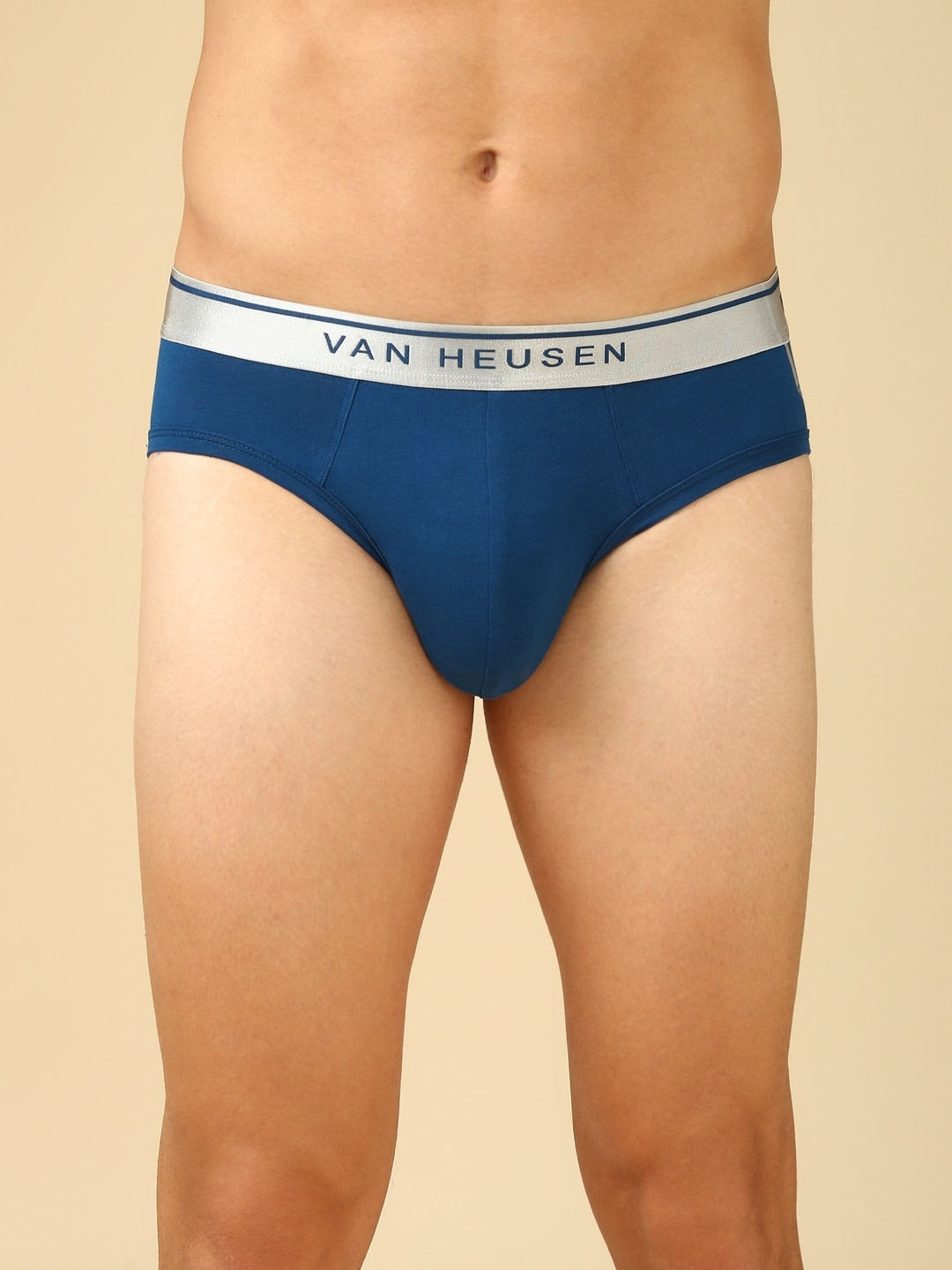 

Van Heusen Men Deep Water Solid Anti Bacterial And Colour Fresh Brief IHQBRS1DW30001, Blue