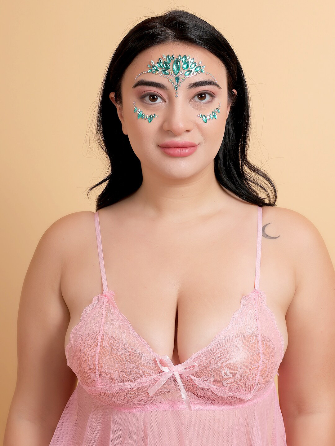 

COLOR STYLE Temporary Body Jewel Face & Eye Bindi, Green