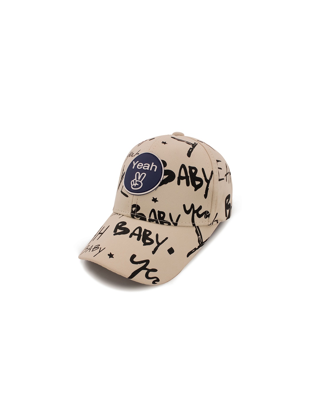 

JENNA Boys ployester Printed Baseball Cap, Beige