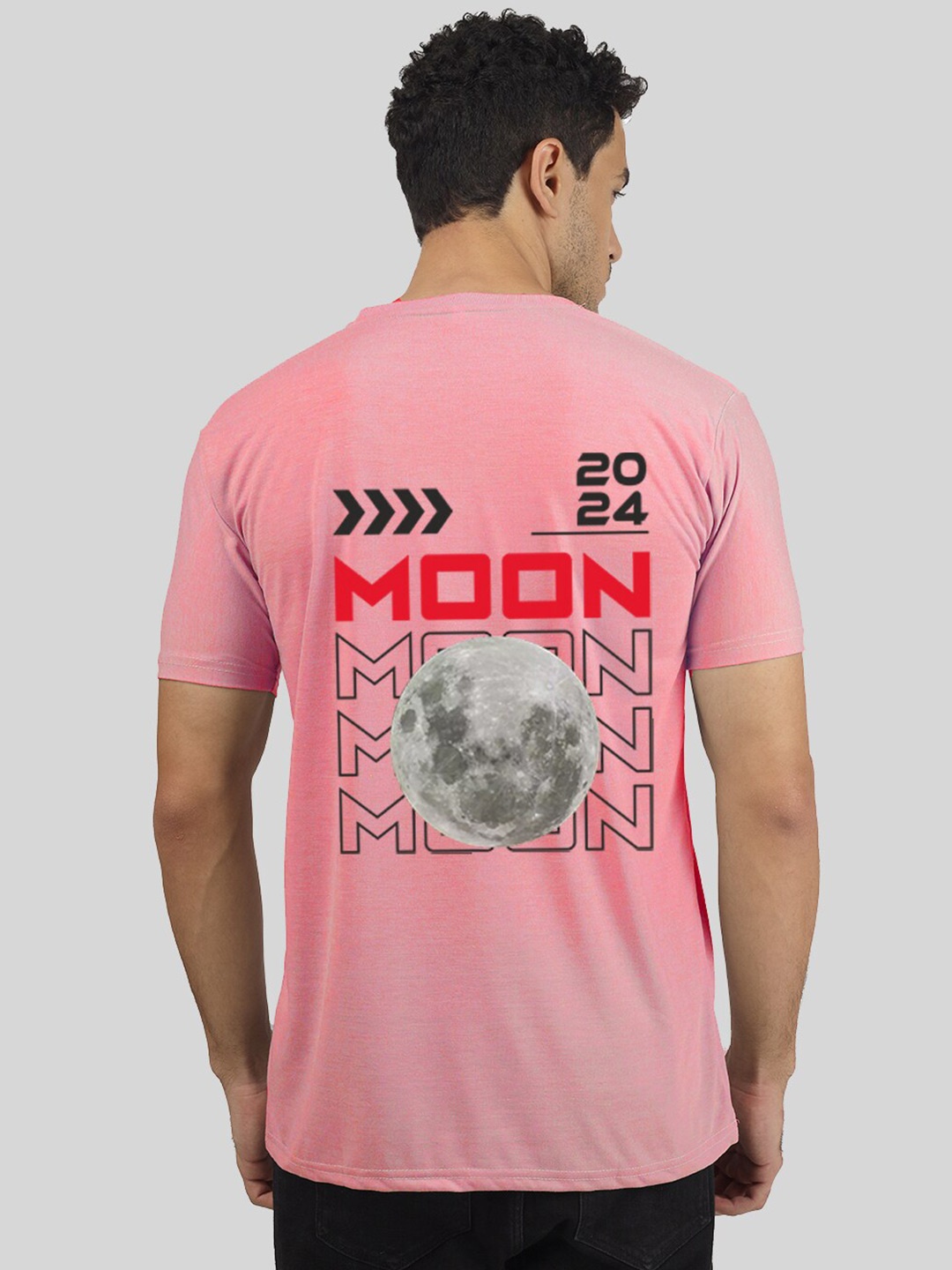

Greylongg Men Typography Printed T-shirt, Pink
