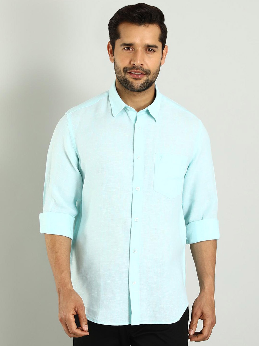 

Indian Terrain Classic Slim Fit Casual Shirt, Blue