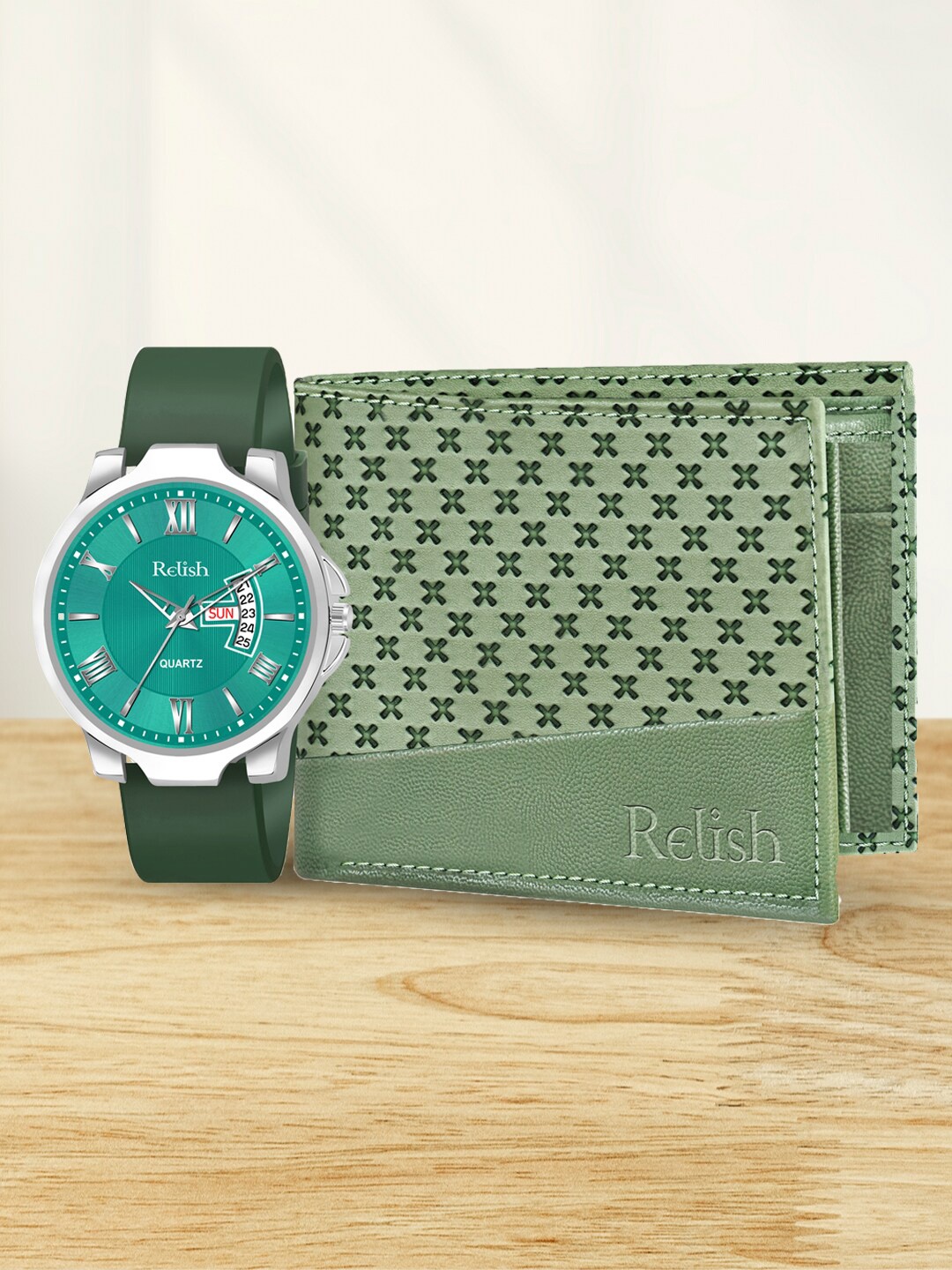 

Relish Men Accessory Gift Set of 2, Green
