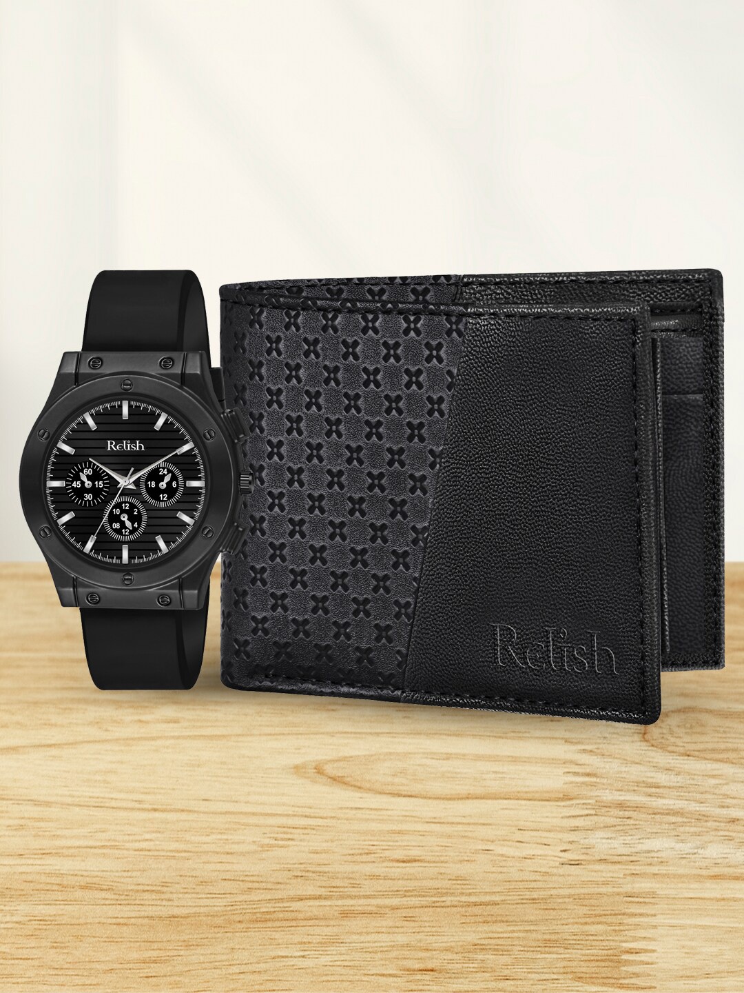 

Relish Men Accessory Gift Set of 2, Black