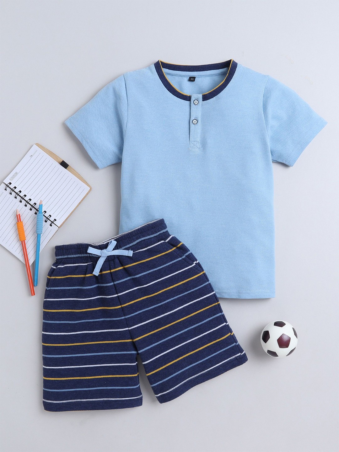 

BAESD Boys T-shirt with Shorts, Blue