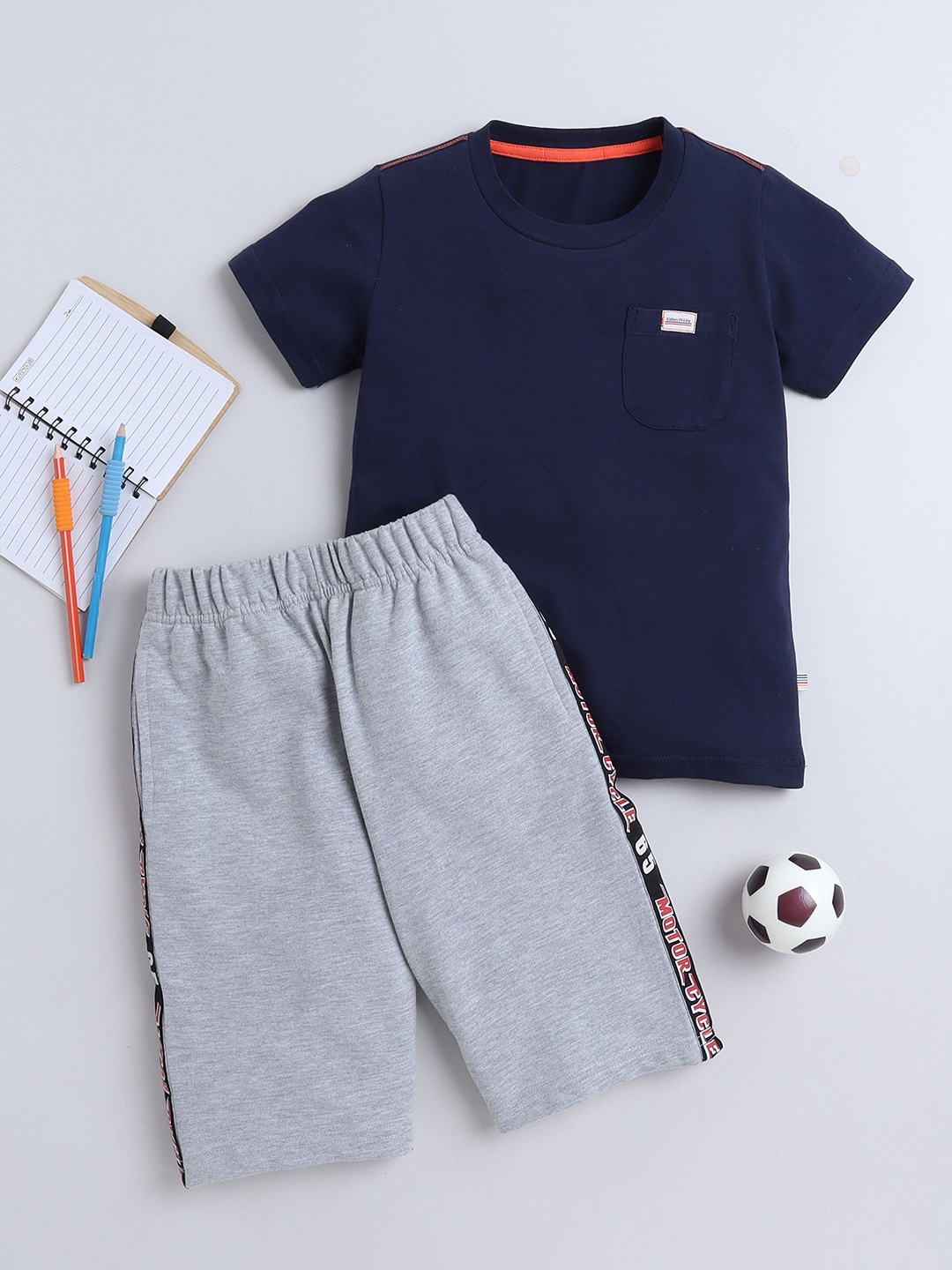 

BAESD Boys T-shirt with Shorts, Blue