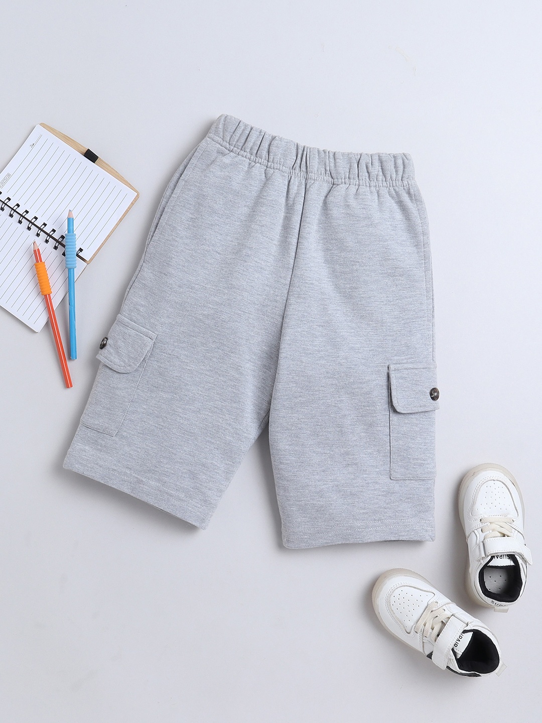 

BAESD Boys Outdoor Shorts, Grey melange
