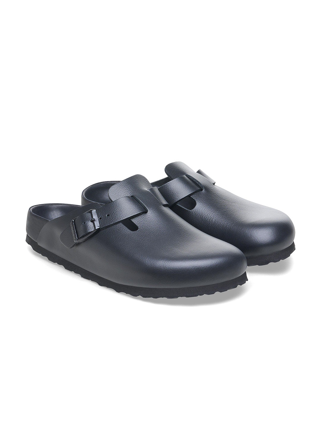 

Birkenstock Boston Unisex Leather Clogs, Black