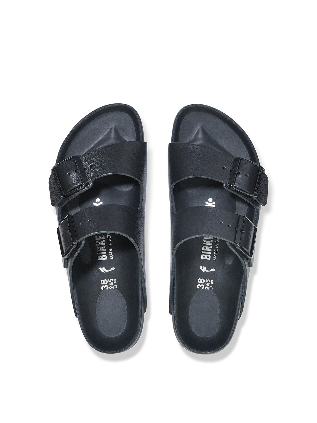

Birkenstock Unisex Leather Comfort Sandals, Black