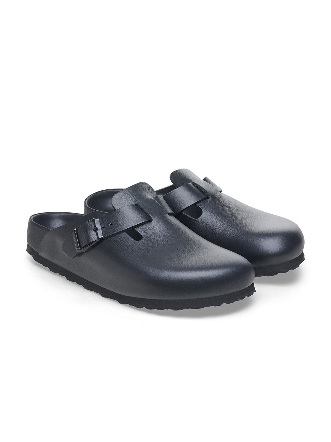 

Birkenstock Unisex Leather Casual Clogs, Black