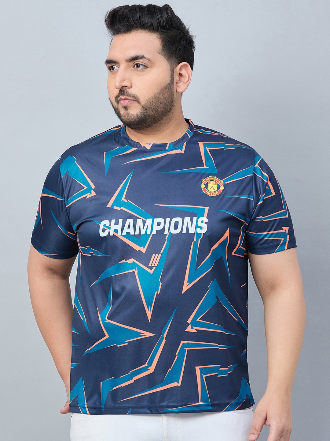 

AUSTIVO Men Graphic Printed Round Neck T-shirt, Multi